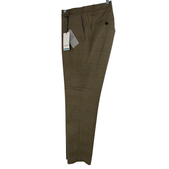 Scotch & Soda Mens Plaid Stretch Trousers 34/31 NWT $148 RP10239 Slim Tapered - Picture 2 of 13